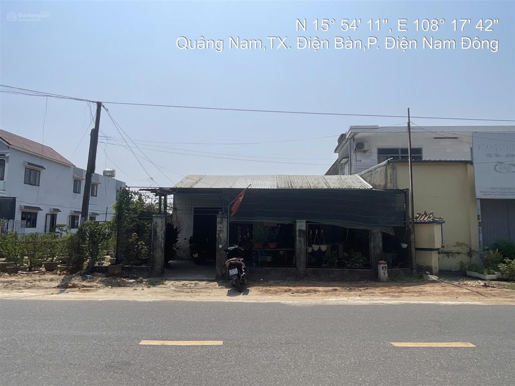 Bán nhà cấp 4 mặt tiền đường an dương vương, điện bàn đông, đà nẵng thuộc quảng nam cũ)