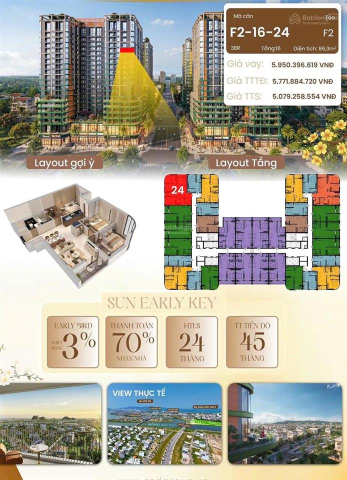 Fours tower f2 | tuyệt tác sống sang giữa tâm điểm phát triển mới của đà nẵng chỉ 1ty580