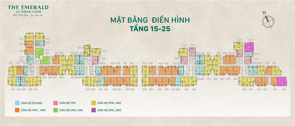 Giỏ hàng căn studio dự án the emerald garden view giá rẻ view hoa hậu siêu đẹp.  0914 570 ***
