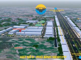 Đất khu đô thị 9, đất lõi trung tâm hành chính, công nghiệp của xã phú bình