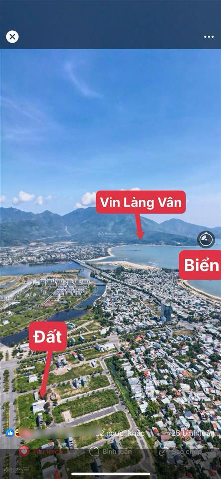 Đất biển cạnh ving làng vân mức giá tốt  mặt tiền đường nông quốc chấn giá chỉ 3.73 tỷ