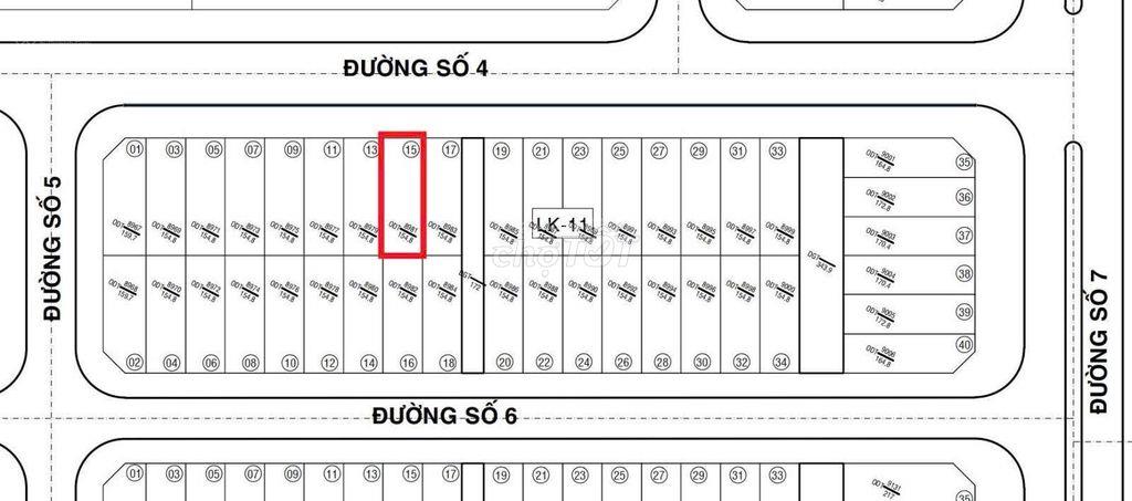 Bán đất nền biệt thự Green City Tân An Long An; 154,8m2, RXD 7.2x21.5