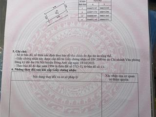 Cc gửi bán lô đất, tại thôn sẳn, cổ loa, đông anh, hà nội. dt 34m2, mt 9m, đường 2.3m