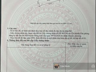 Hàng nóng. bán mảnh đất gần trục chính vị trí giữa lê xá. đc lê xá  xã đông anh ( xã mai lâm cũ