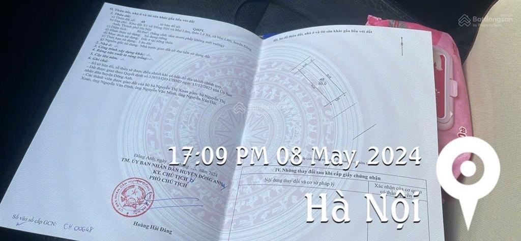 Chính chủ cần bán căn mặt đường 40m tại khu đấu giá lê xá  mai lâm ( nay thuộc xã đông anh ).