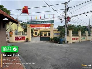 Bán gấp mảnh đất rất đẹp 2 mặt thoáng  tại lộc hà  xã đông anh (xã mai lâm cũ)diện tích 50.5m2