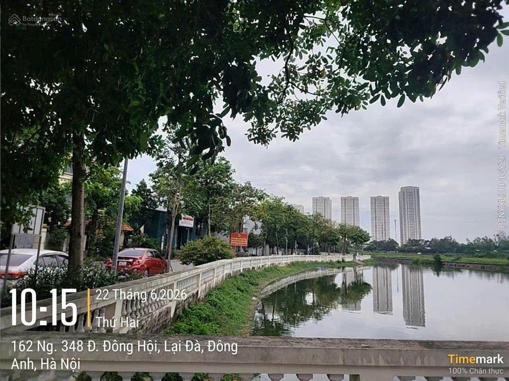 Bán đất gần hồ lại đà  đông hội diện tích 40m2.
mặt tiền 4.38m hậu = 4.38m khuôn thửa đẹp