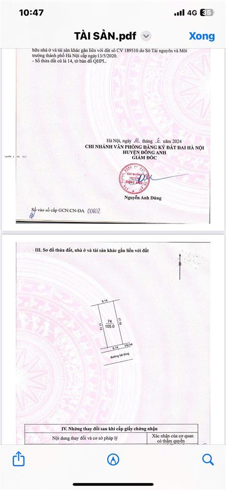 Bán nhà 2 tầng đẹp đông trù, đông anh vị trí đắc địa, đón sóng hạ tầng! diện tích 105m2