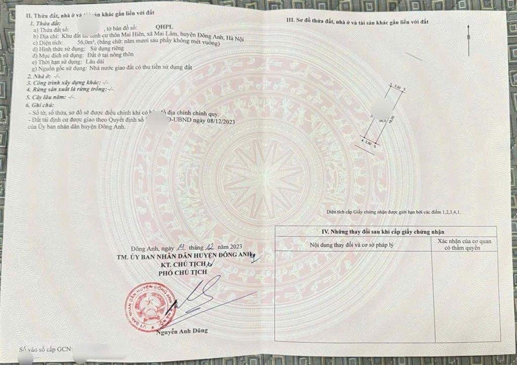 Bán đất tái định cư bộ công an mai lâm vị trí đẹp sổ đỏ chính chủ. vị trí khu tái định cư.