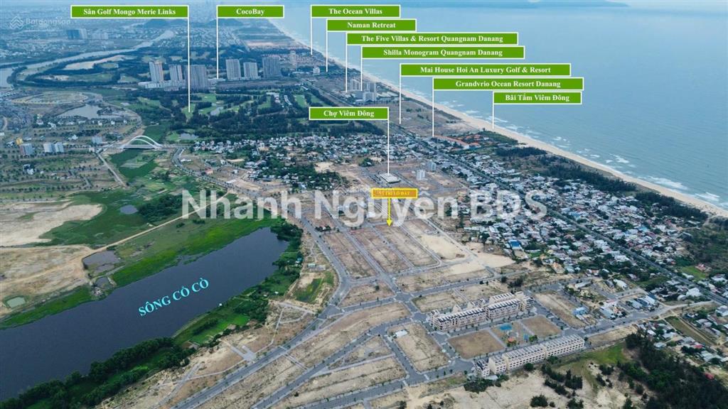 Kđt dương ngọc  seaview cần bán lô 120m2 trục chính 20.5m cách bãi tắm điện ngọc 500m