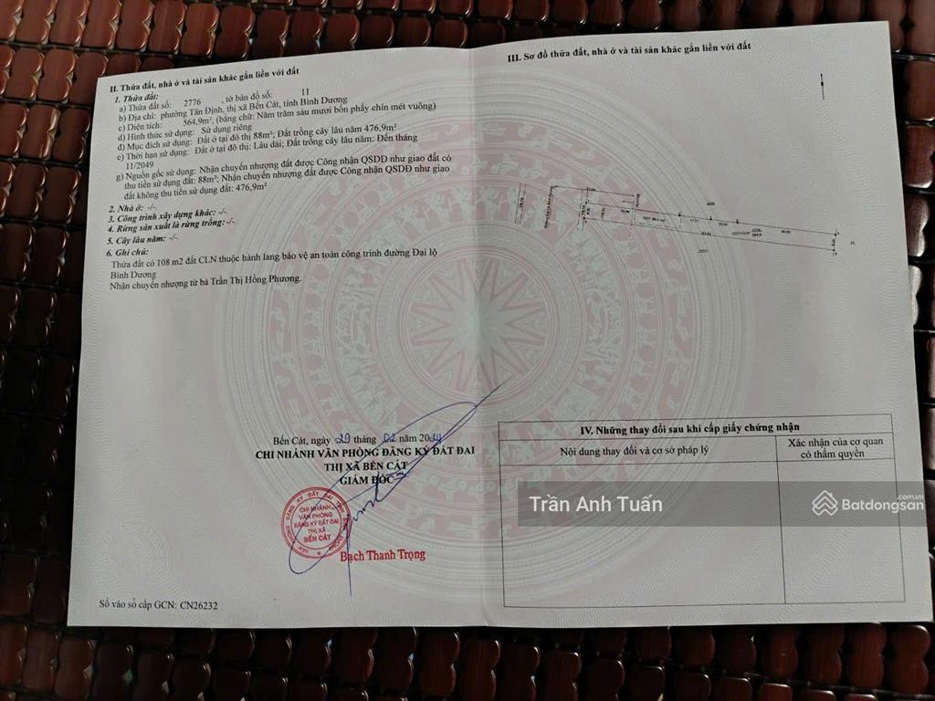 Bán đất giá rẻ , mặt tiền đại lộ bình dương , buôn bán kinh doanh thoải mái . giá chỉ 10tr/m2 .