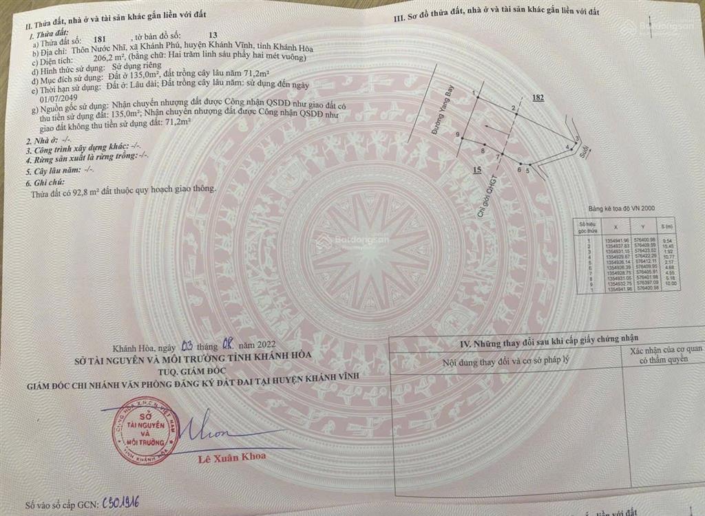 Vị trí siêu đẹp cần bán ngay mặt tiền đường nhựa yangbay rộng 12  16m