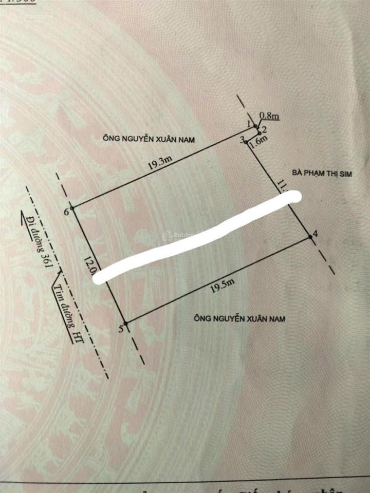 Đất đẹp bàng la đồ sơn hải phòng | mặt đường nhựa 6m giá 1 tỷ 750 diện tích 97,5m2