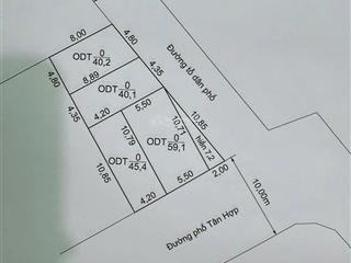  cần bán 4 lô f0 tân thành, dương kinh ngõ 6m chỉ 1 tỷ  diện tích 40,1m2 đến 59,1m2  sổ hồng c
