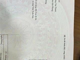 Cc gửi bán lô đất 90m2 tại tân thành, dương kinh, hải phòng.  ngõ 183 tân thành cực đẹp.
