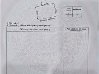 Lô đất 233m2 mặt đường hải phong gần vinhomes dương kinh chỉ 5xtr/m2  diện tích 233m2, mt 10m. h