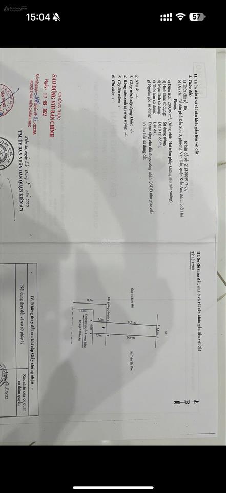 Nhà 2 tầng mặt đường nguyễn lương bằng kiến an, hải phòng. diện tích 200m2 ngang 6m