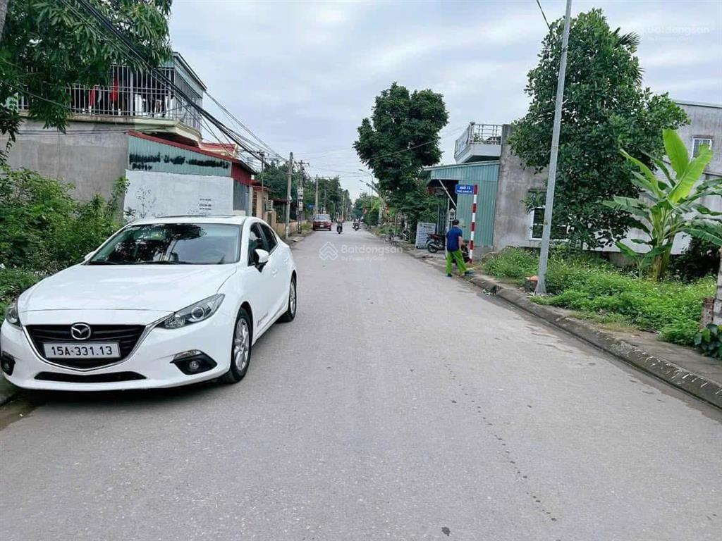 Mặt đường sông he, dương kinh, hải phòng. dt 74.4m2 ngang 4m x 18.6m. vị trí siêu đẹp gần cầu rào