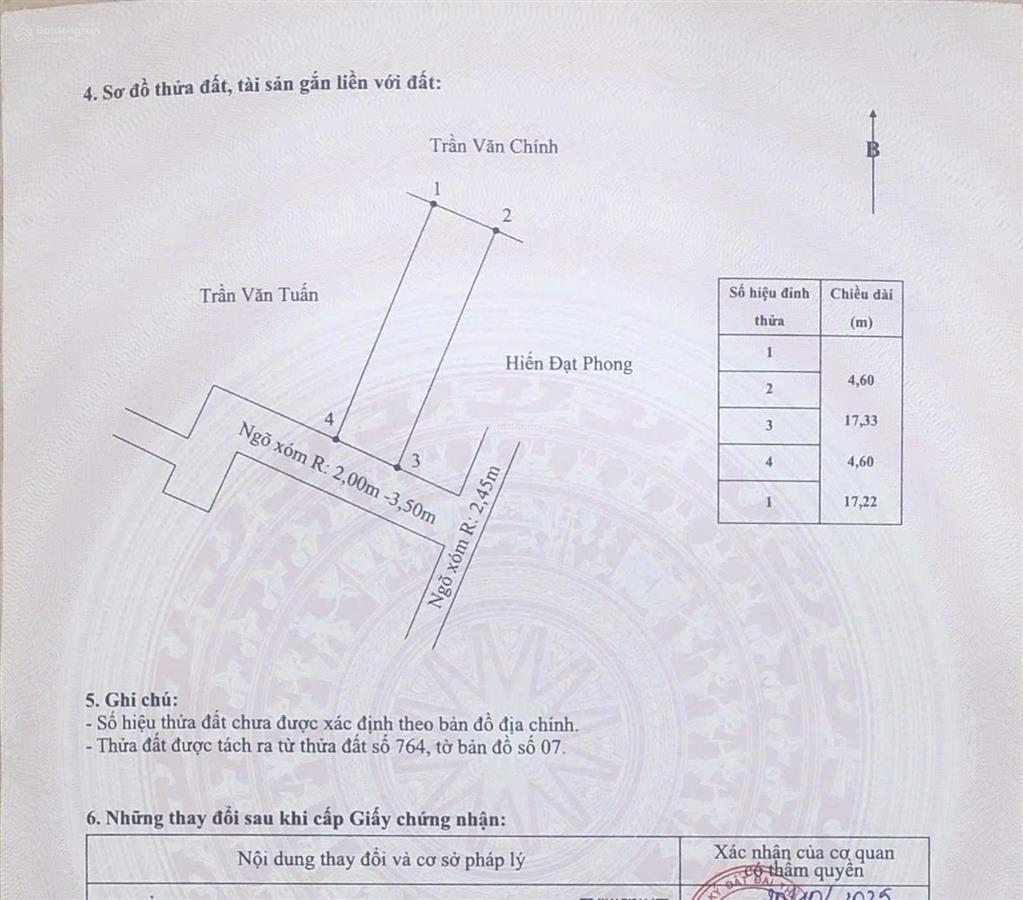 Đất đẹp bình minh kiến thụy, hải phòng. giá 1 tỷ 2 dt 79.4m2