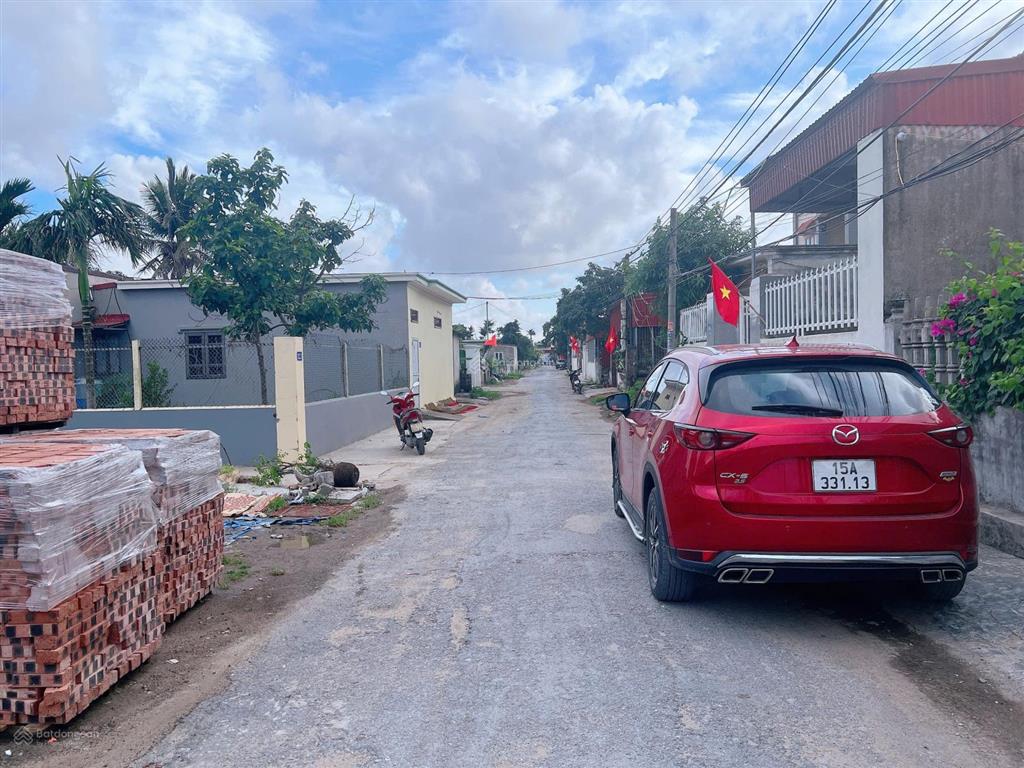 Lô đất mặt đường sông he, hoà nghĩa, dương kinh, hải phòng  ngay sát vinhomes  diện tích 122m2
