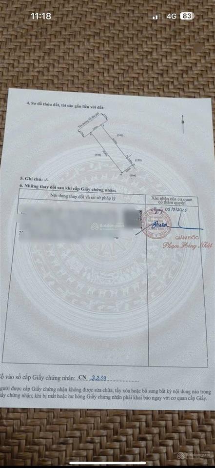 Chủ gửi bán 100m2 hải thành 2b nay thuộc phường dương kinh  diện tích 100m2 ngang 5m
