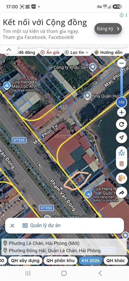 3 tỷ ** (x nhỏ) sở hữu ngay lô mặt đường 353 phạm văn đồng  đối diện quán trâu ngon  tân thành,