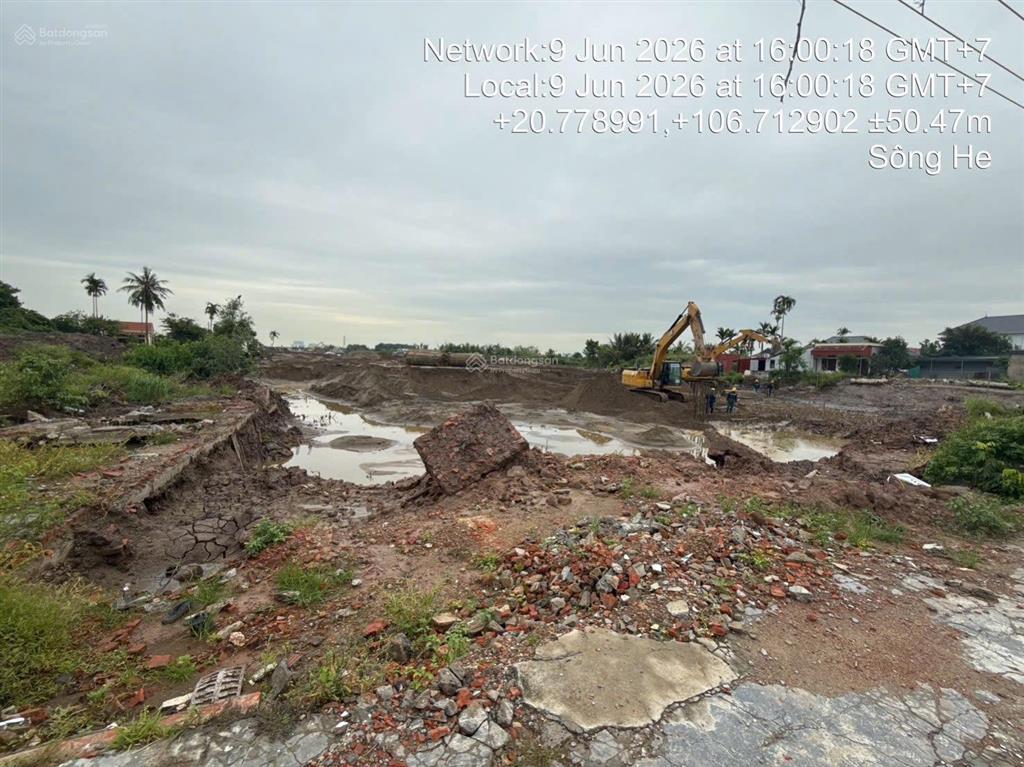  chủ giảm giá mạnh lô mặt đường sông he gần sát vinhomes dương kinh và cầu rào 3 để mua tiếp căn v
