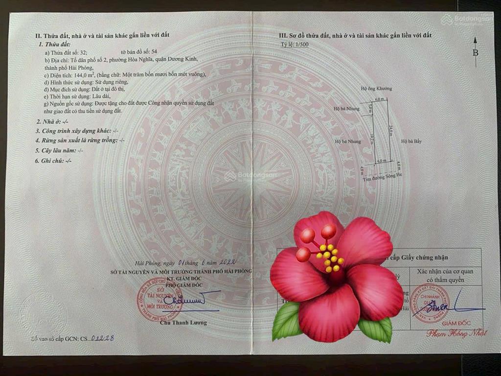 Cơ hội săn giá rẻ mặt đường sông he gần sát vinhomes dương kinh em huyền có một lô giá