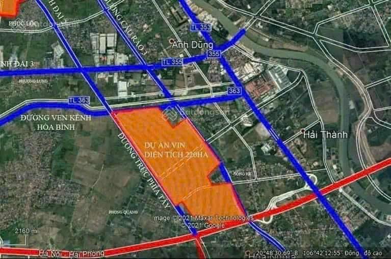 Cơ hội săn giá rẻ mặt đường sông he gần sát vinhomes dương kinh em huyền có một lô giá