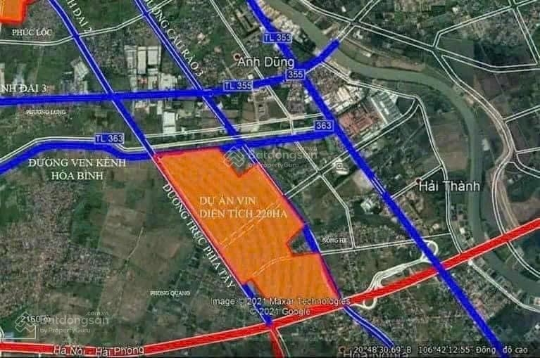 Cơ hội săn giá tốt mặt đường sông he gần sát vinhomes dương kinh em huyền có một lô giá