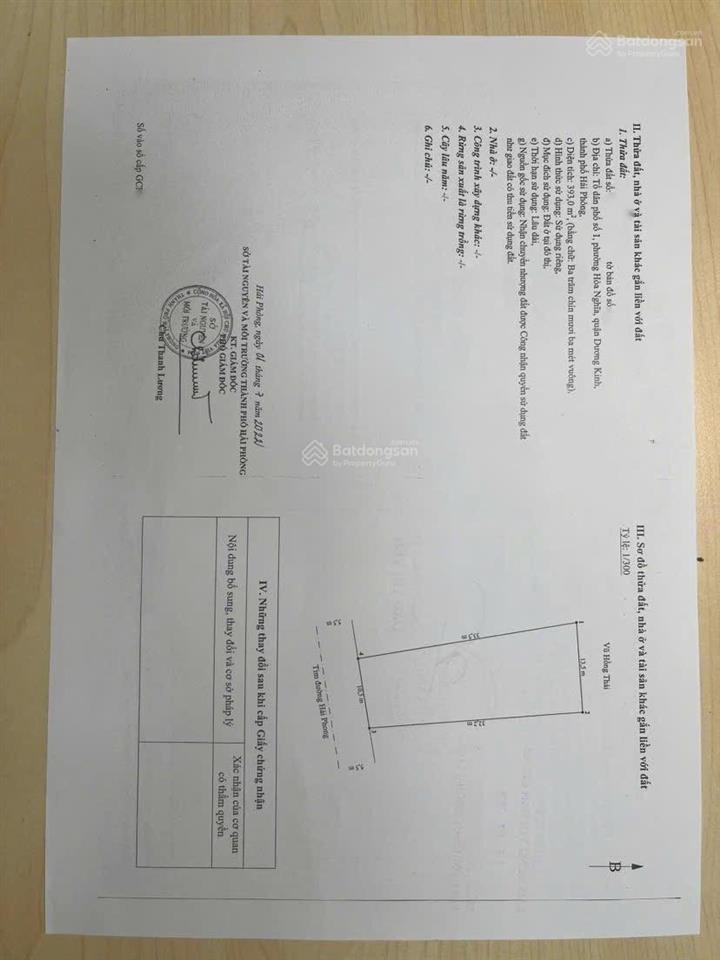 Chính chủ gửi bán lô mặt đường hải phong, hoà nghĩa, dương kinh, hải phòng. điểm đến cho các n