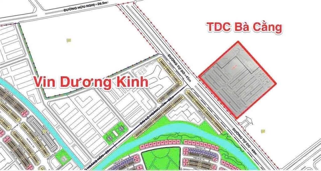 Siêu phẩm tái định cư bà cằng, gần sát vinhomes dương kinh, hải phòng  diện tích 120m2 ngang 6m