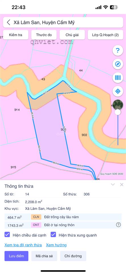 Bán đất 4,5 tỷ, dt 4.554m2 tại đt 765, lâm san, cẩm mỹ, đồng nai