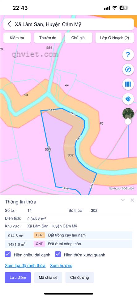Bán đất 4,5 tỷ, dt 4.554m2 tại đt 765, lâm san, cẩm mỹ, đồng nai