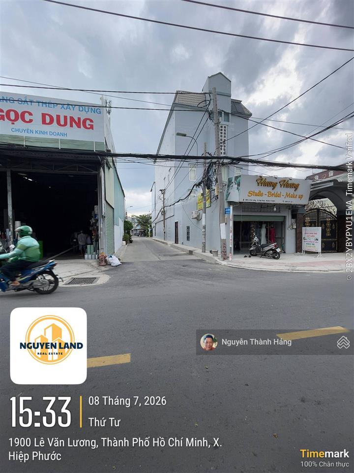Bán đất thổ cư khu dân cư hiện hữu xây dựng tự do đường lê văn lương dt 200m2 sổ riêng giá 6 tỷ