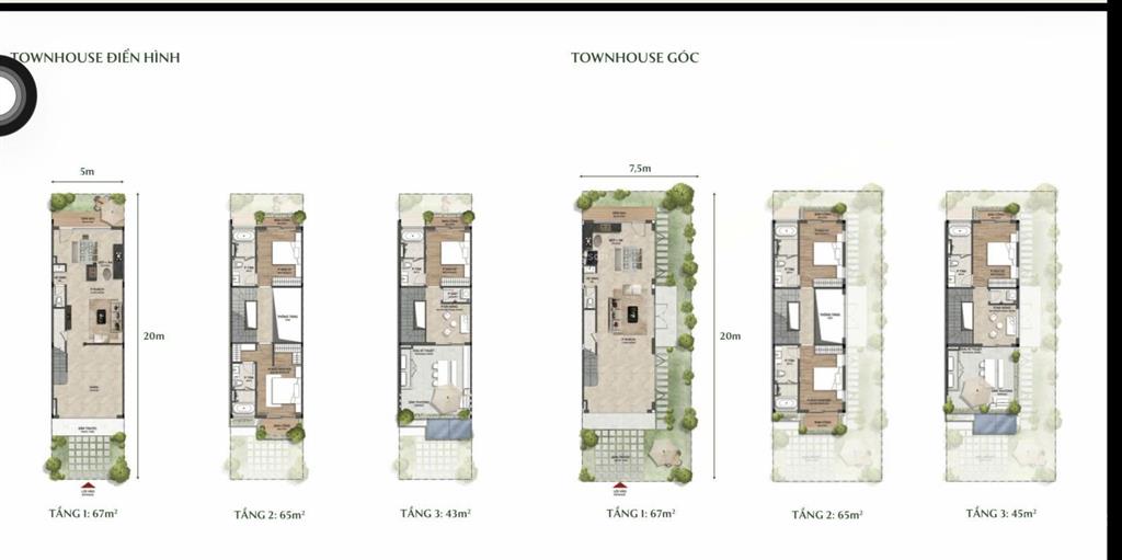 Hàng hiếm nhà phố townhouse ( 7.5x18m) phân khu mùa thu  lô góc đẹp chỉ 8.5tỷ ( có tl nhẹ)