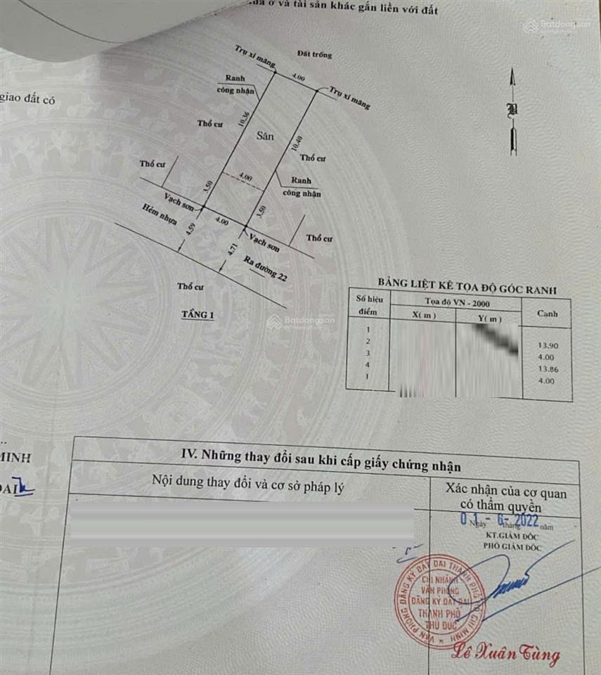 Lô vip đường 22 linh đông đường ô tô hàng hiếm