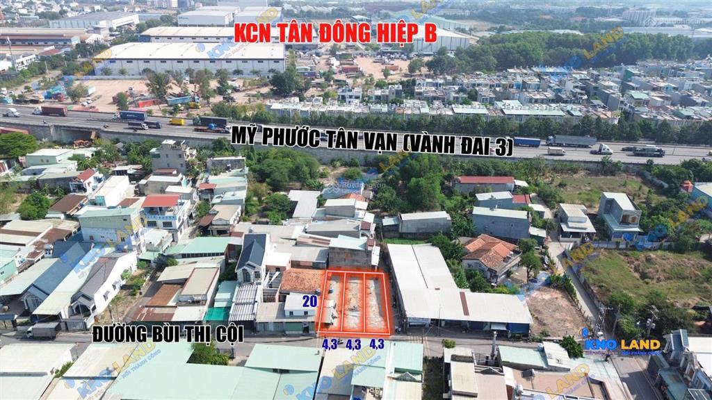 Bán gấp 3 lô liền kề mặt tiền bùi thị cội giá hời đường thông sát n an ninh nối dài