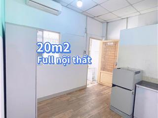 Phòng full nội thất 20m2  ban công, cửa sổ trời, ngay tòa nhà e town. giá 3.2tr
