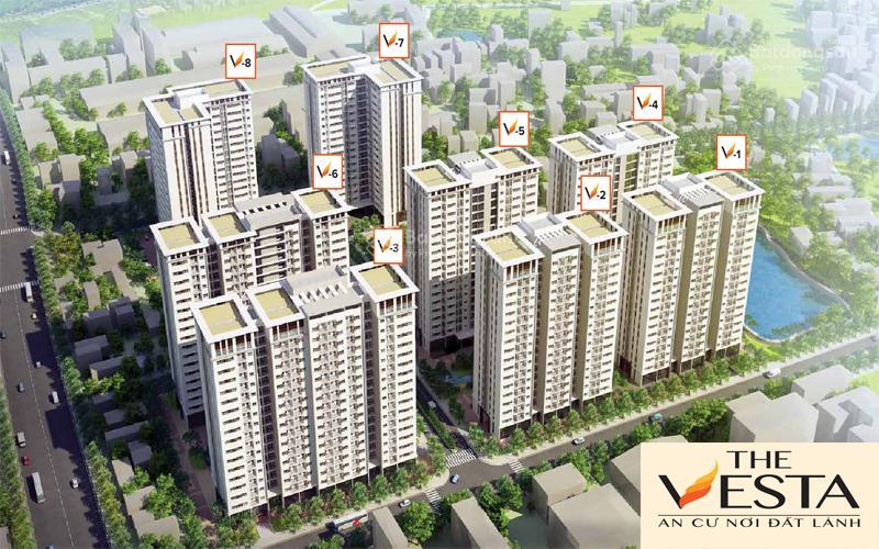 Căn hộ thương mại đầu hồi khu the vesta hải phát, phú lãm hà đông. đối diện đh đại nam