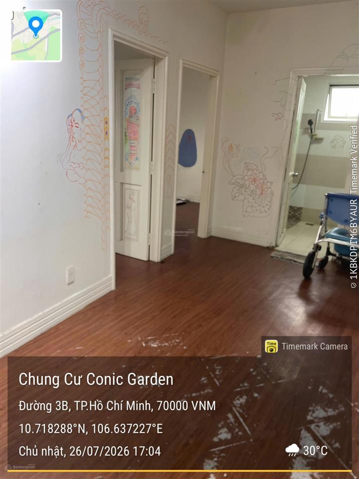 Bán gấp ch đẹp tại conic garden, 2,05 tỷ, 56m2, 2pn, 1wc, nhiều tiện ích
