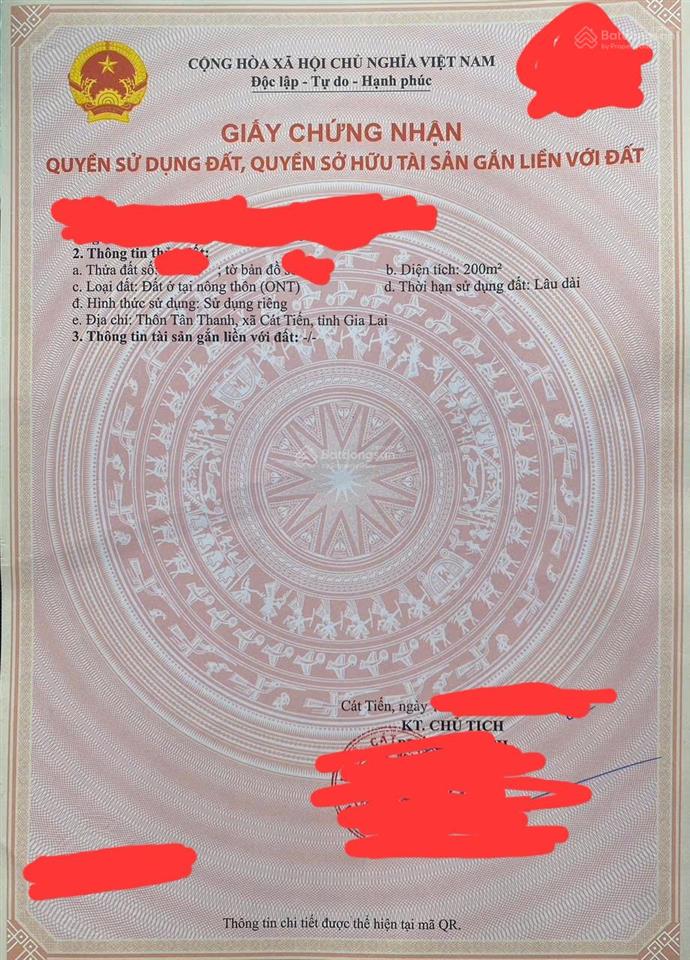 Bán đất khu tđc tân thanh, ven biển xã cát tiến. diện tích 200m2. giá bán 1,25tỷ. rẻ nhất đẹp nhất