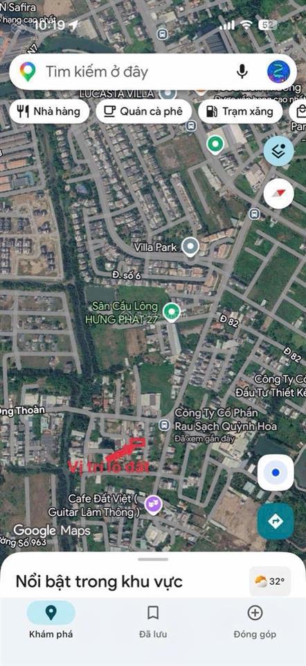 Bán nền đất 1/ bưng ông thoàn, kế villa park liên phường