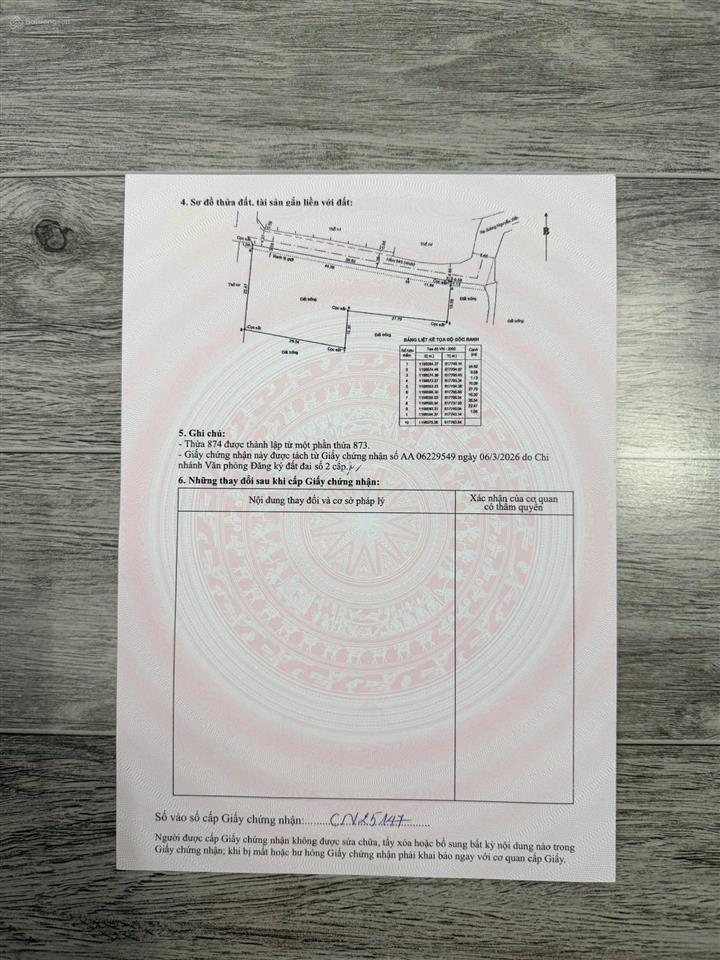 Cần bán 1000m2 (ngang 56m) đường 545 long bình, đối diện vinhomes