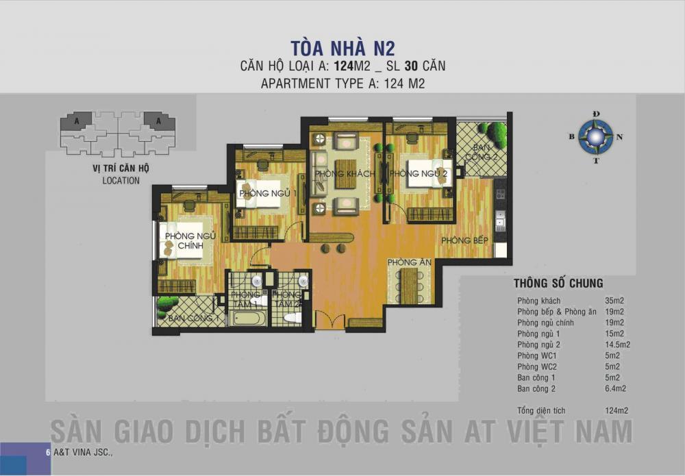 Bán căn hộ chung cư 25 lạc trung, diện tích 116m2, 3 ngủ, 2 wc