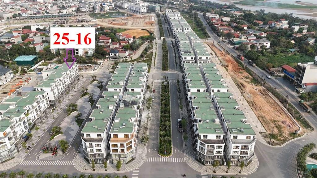Cho thuê shophouse lk 25  16 vị trí vàng phố đi bộ palm manor việt trì  mặt tiền rộng 7 m