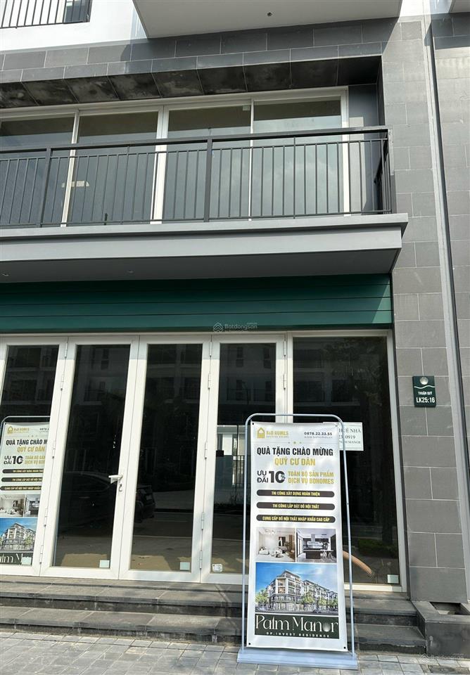 Cho thuê shophouse lk 25  16 vị trí vàng phố đi bộ palm manor việt trì  mặt tiền rộng 7 m