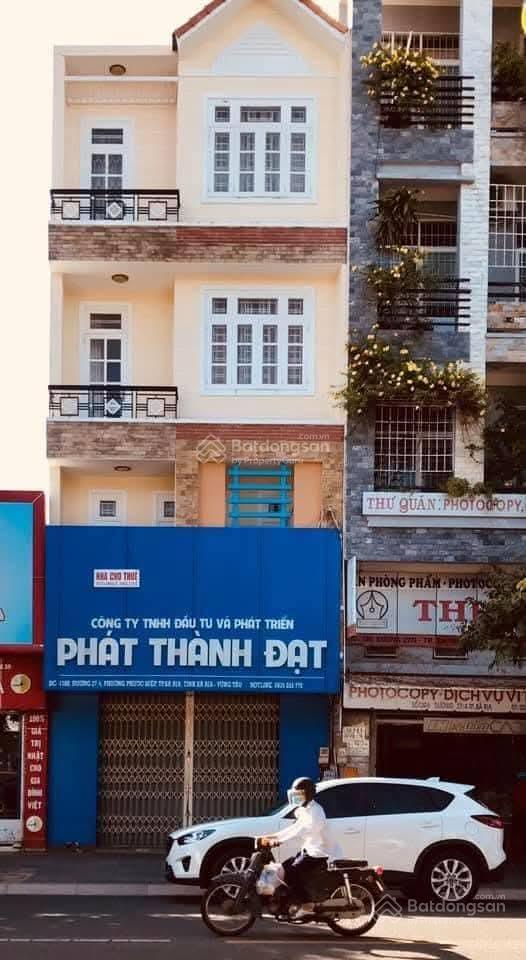 Cho thuê nhà mặt tiền nguyên căn 4 tầng sd 280m² tại 130b đường 27/4, tp bà rịa, giá 12 tr/th