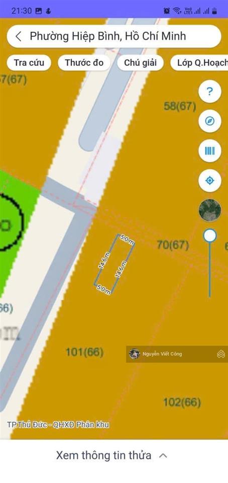 Bán đất (5x14,5m) đường nhựa xe hơi thông hiệp bình  p. hiệp bình  tp. hcm