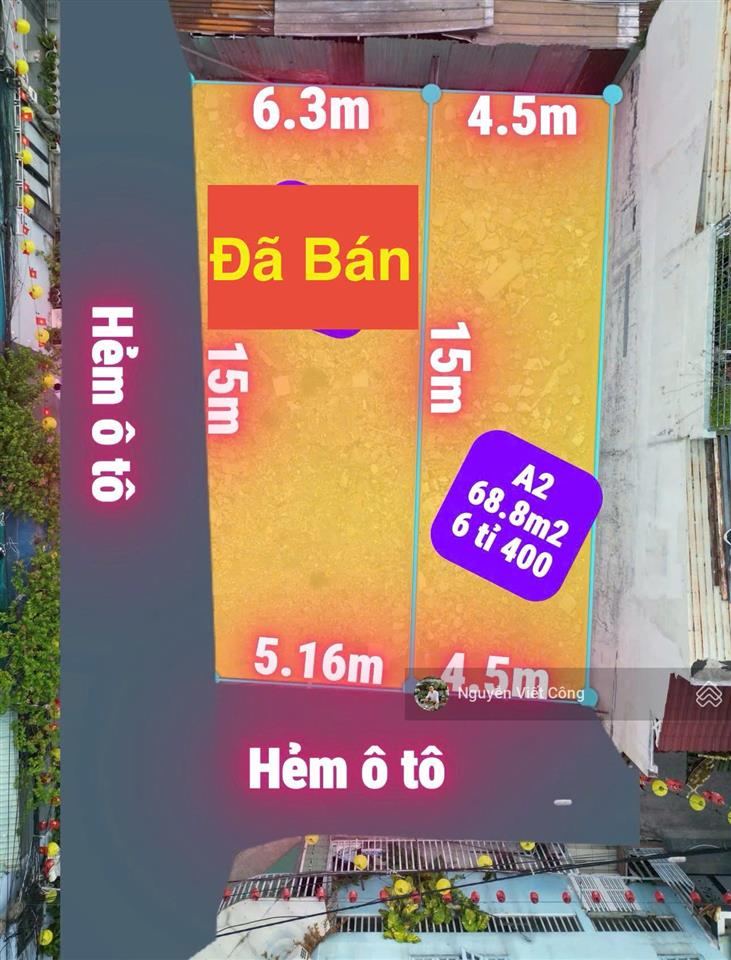 Bán đất (4,5x15m) hiệp bình chánh  sát phạm văn đồng  khu bên sông sài gòn  sát tttm gigamall